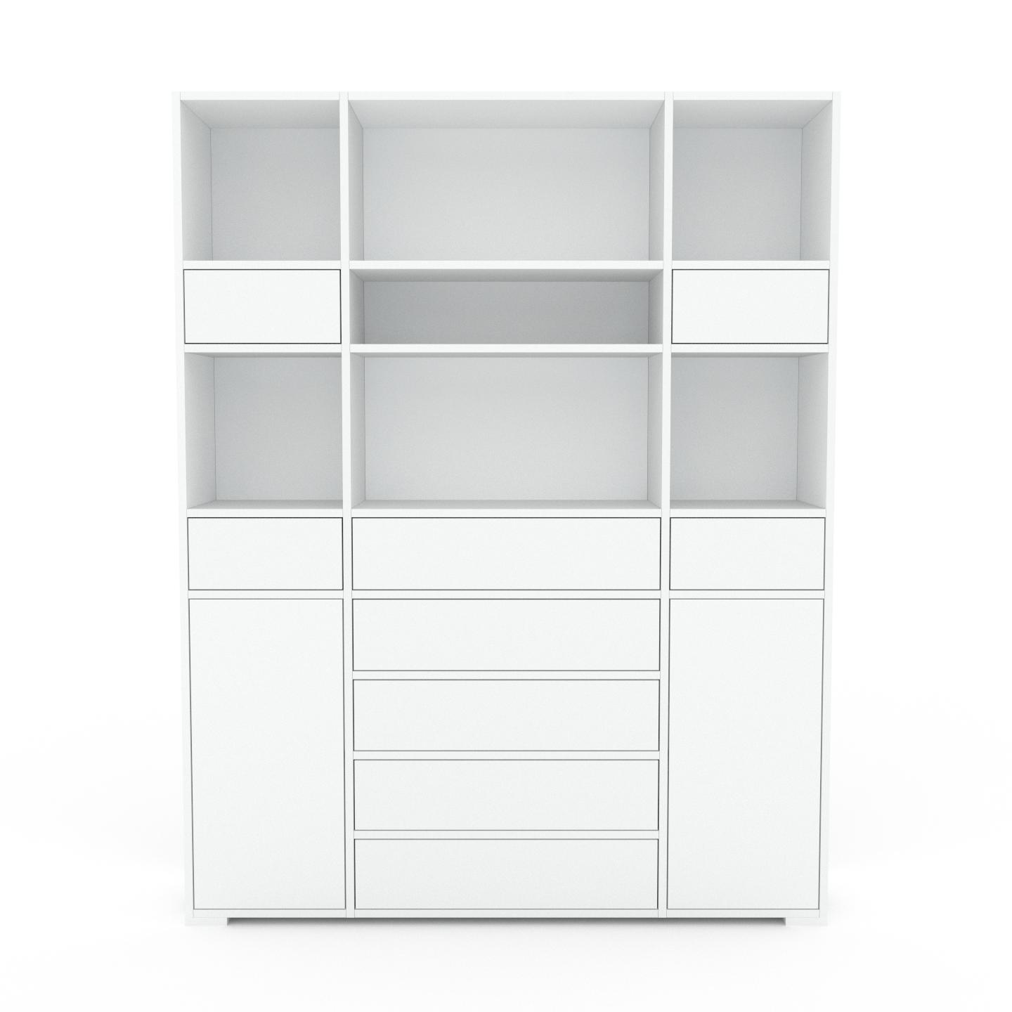 Aktenschrank Weiß - Büroschrank: Schubladen in Weiß & Türen in Weiß